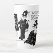 Grappige Britse Politie Opleidingsschool Latte Mok (Voorkant)