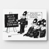 Grappige Britse politieschool Fotoplaat (voorkant)