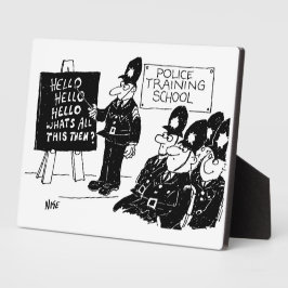 Grappige Britse politieschool Fotoplaat