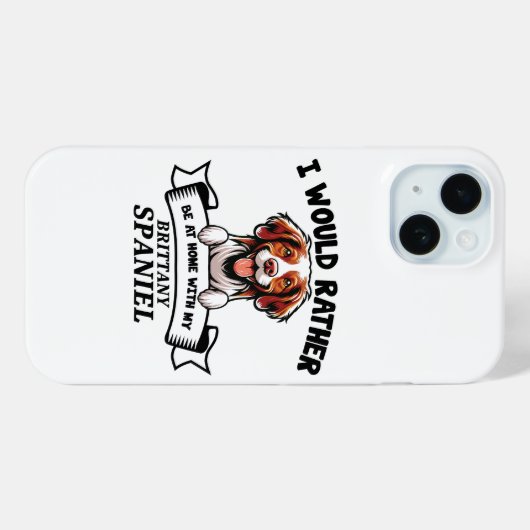 Grappige Brittany Spaniel Hond Case-Mate iPhone Case (Achterkant (horizontaal))