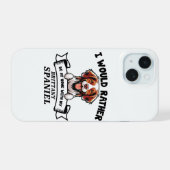 Grappige Brittany Spaniel Hond iPhone 15 Case (Achterkant horizontaal)