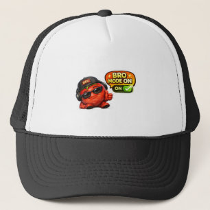 Grappige Bro Mode Aan T-Shirt   Mooie Geanimeerde  Trucker Pet