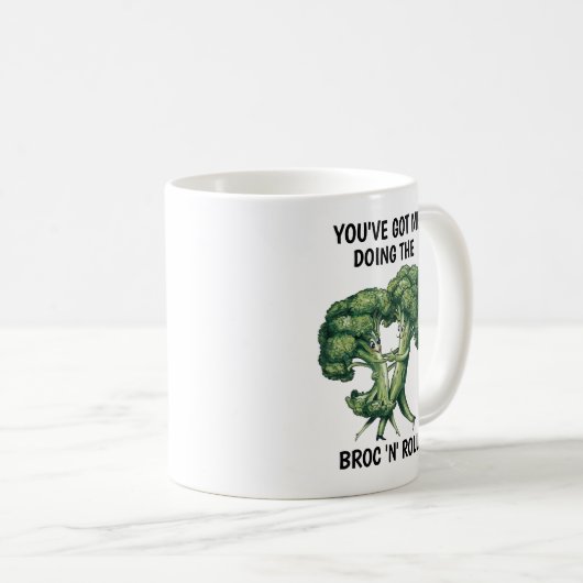 Grappige Broccoli Koffiemok (Voorkant rechts)