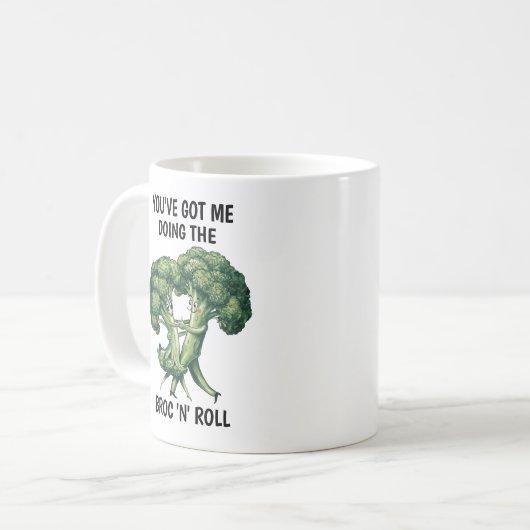 Grappige Broccoli Koffiemok (Voorkant links)