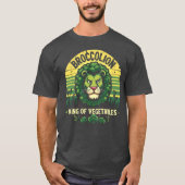 Grappige Broccolion Lion Broccoli Hybride Retro T-shirt (Voorkant)