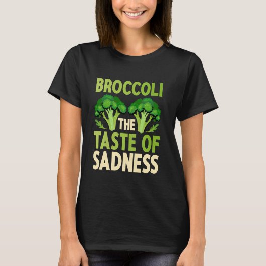 Grappige Brocolli Hater Groenten T-shirt (Voorkant)
