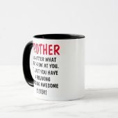 Grappige broer mok, cadeau voor broer, mok (Voorkant links)