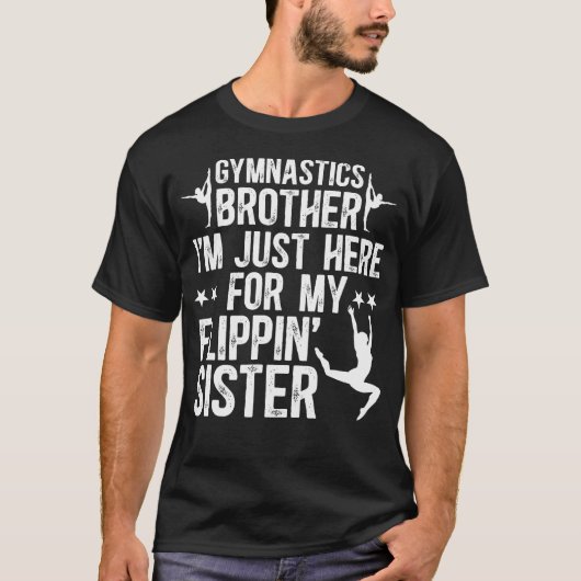 Grappige Broer Van Een Turnbroer T-shirt (Voorkant)