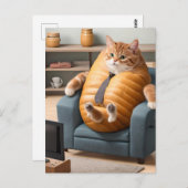 Grappige Brood Loaf Cat Briefkaart (Voorkant / Achterkant)