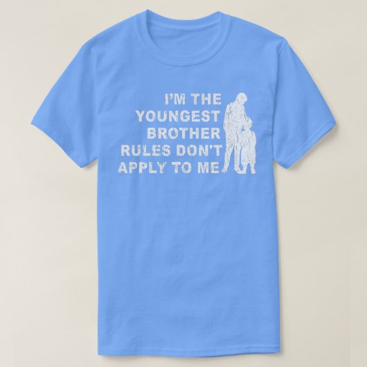 grappige Brother National Siblings Day Youngest Br T-shirt (Design voorkant)