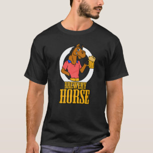 Grappige Brouwerij Bier Dronken Paard Feest Fun  T-shirt