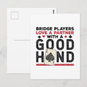 Grappige Brug Speler Partner Goede Hand Briefkaart (Voorkant / Achterkant)