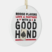 Grappige Brug Speler Partner Goede Hand Keramisch Ornament (Rechts)
