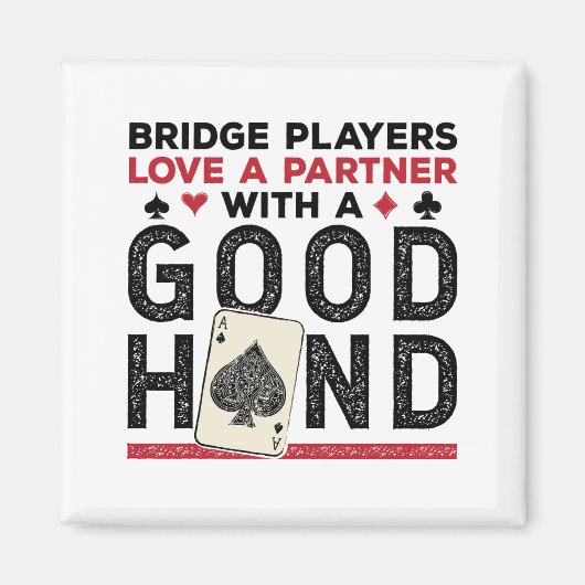 Grappige Brug Speler Partner Goede Hand Magneet (Voorkant)