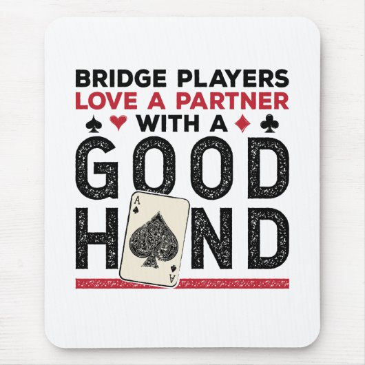 Grappige Brug Speler Partner Goede Hand Muismat (Voorkant)