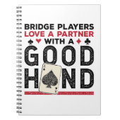 Grappige Brug Speler Partner Goede Hand Notitieboek (Voorkant)