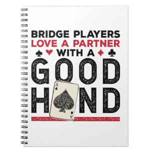 Grappige Brug Speler Partner Goede Hand Notitieboek