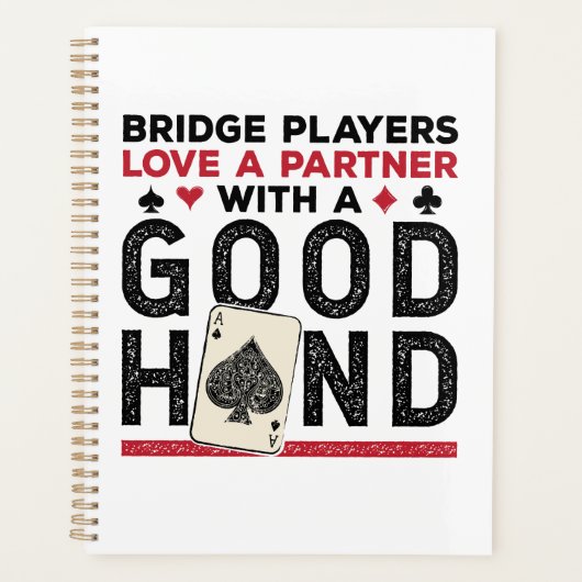 Grappige Brug Speler Partner Goede Hand Planner (Voorkant)