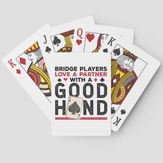 Grappige Brug Speler Partner Goede Hand Pokerkaarten (Achterkant)