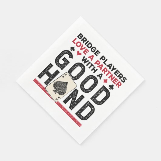 Grappige Brug Speler Partner Goede Hand Servet (Hoek)