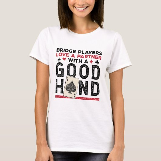 Grappige Brug Speler Partner Goede Hand T-shirt (Voorkant)