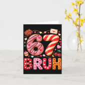 Grappige Bruh 67 Zes Zeven Meme Valentijnsdag Jong Kaart (Gele Bloem)