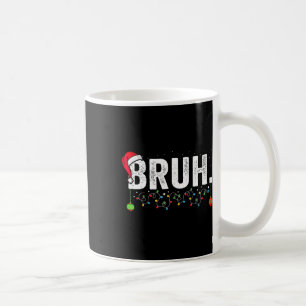 Grappige Bruh Prettig Kerstmis Pyjama Familie Mann Koffiemok