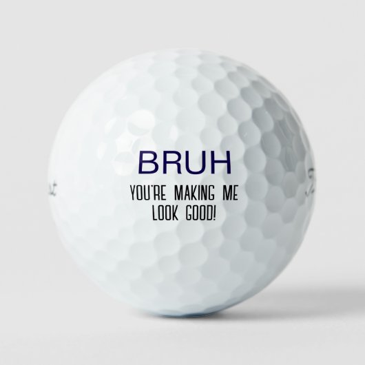 Grappige BRUH Titleist Golfballen (Voorkant)