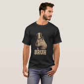 Grappige Bruh Uitspraken Grappige Capybara Meme Sa T-shirt (Voorkant volledig)