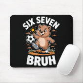Grappige Bruh Voetbal Groundhog Day 67 Meme Pyjama Muismat (Met muis)