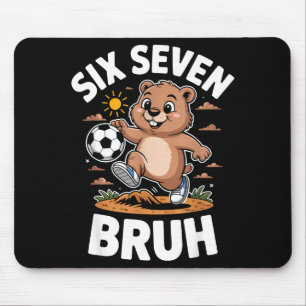 Grappige Bruh Voetbal Groundhog Day 67 Meme Pyjama Muismat