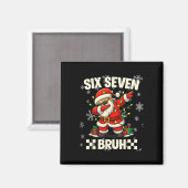 Grappige Bruh Voetbal Kerstman 67 Meme Kerstmis Xm Magneet (Voorkant / Achterkant)