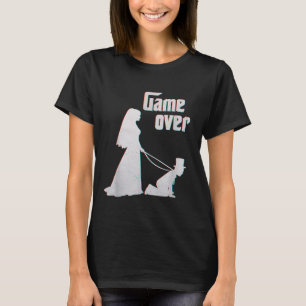 Grappige bruid bruidegom bruiloft Bachelor Bachelo T-shirt