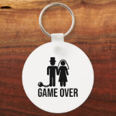 Grappige Bruid Bruidegom Trouwen Bachelor Bachelor Sleutelhanger (Voorkant)