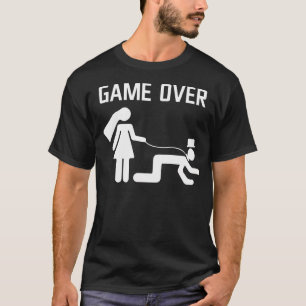 Grappige Bruid Bruidegom Trouwen Ongehuwde Vrijgez T-shirt