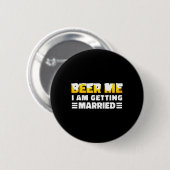 Grappige Bruid En Bruidegom Bachelorfeest Ronde Button 5,7 Cm (Voorkant /achterkant)