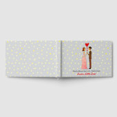 Grappige bruid en bruidegom illustratie gastenboek (Volledig)