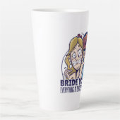 Grappige Bruid Om Te Zijn Alles Is Onder Controle  Latte Mok (Voorkant)