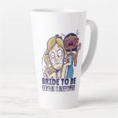 Grappige Bruid Om Te Zijn Alles Is Onder Controle  Latte Mok (Rechterhoek)