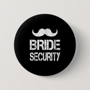 Grappige Bruid Veiligheid Kinderen Trouwfeest Bach Ronde Button 5,7 Cm