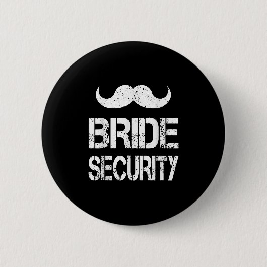 Grappige Bruid Veiligheid Kinderen Trouwfeest Bach Ronde Button 5,7 Cm (Voorkant)