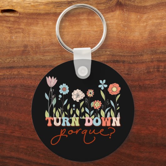 Grappige bruid vrijgezellenfeest bruid bloemenbeur sleutelhanger (Voorkant)