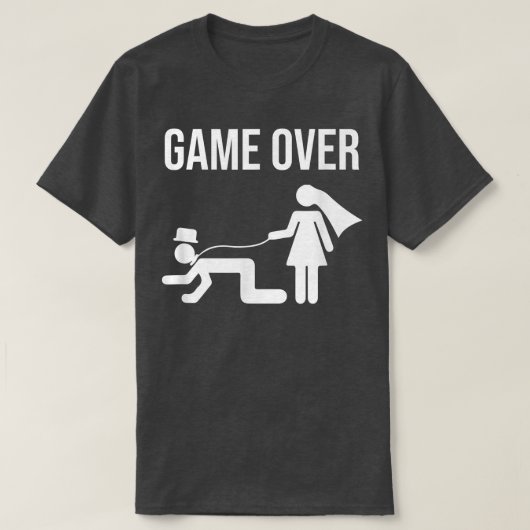 Grappige Bruidegom Bachelor Bachelorette Huwelijk  T-shirt (Design voorkant)