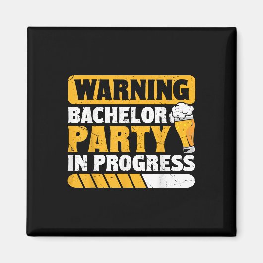 Grappige bruidegom bruiloft vrijgezellenfeest _1 magneet (Voorkant)