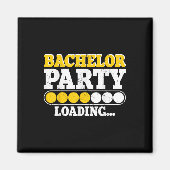 Grappige bruidegom bruiloft vrijgezellenfeest _2 magneet (Voorkant)