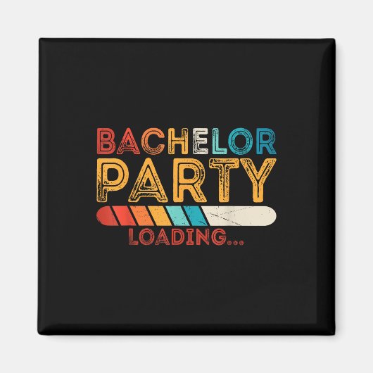 Grappige bruidegom bruiloft vrijgezellenfeest magneet (Voorkant)