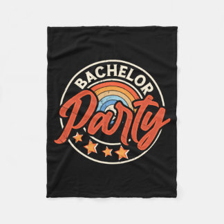 Grappige bruidegom trouw bachelor feest lange mouw fleece deken