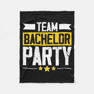 Grappige bruidegom trouw bachelorfeest lange mouw  fleece deken