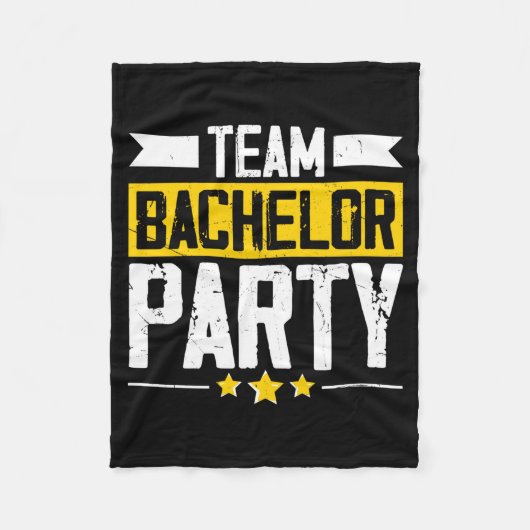 Grappige bruidegom trouw bachelorfeest lange mouw fleece deken (Voorkant)