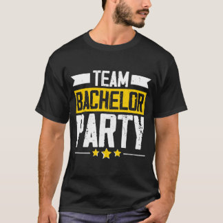 Grappige bruidegom trouw bachelorfeest lange mouw  t-shirt